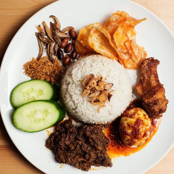 Nasi lemak at Medan Ciak.
