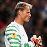 Juventus’ goalkeeper Alex Manninger watches on during their Europa League Group A soccer match against Manchester City in 2010.