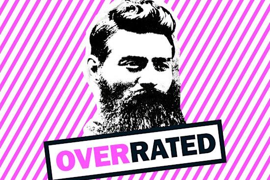 A fitting 2022 Ned Kelly-esque equivalent would be that kid who tagged their name on a bus stop with a “cool S”.