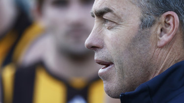 Outgoing Hawthorn coach Alastair Clarkson.