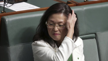 Liberal MP Gladys Liu in Parliament House on Wednesday.