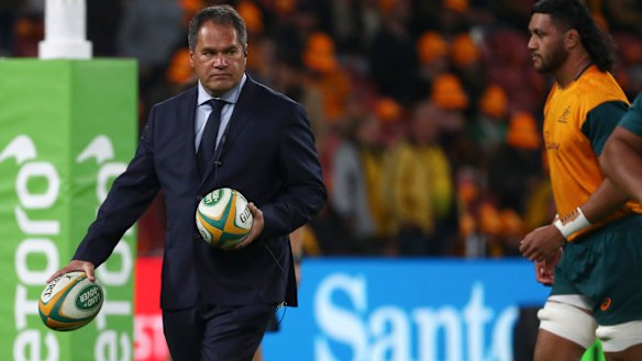 One from six: Wallabies coach Dave Rennie is still searching for a winning formula.