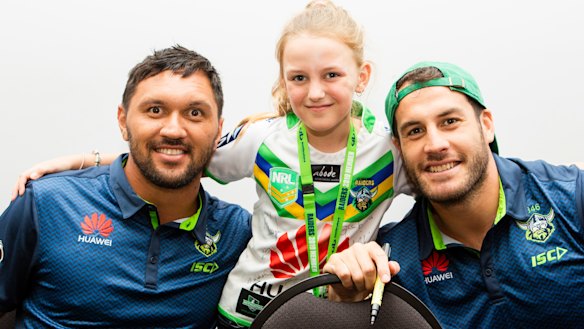 Off-contract Raiders winger Jordan Rapana, left, hopes to re-sign with the Green Machine.