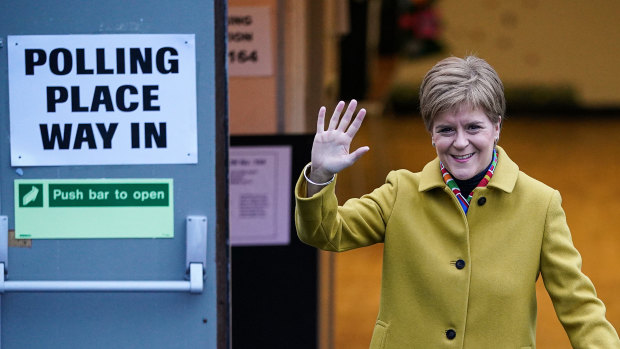 Scottish National Party leader Nicola Sturgeon had a strong election result.