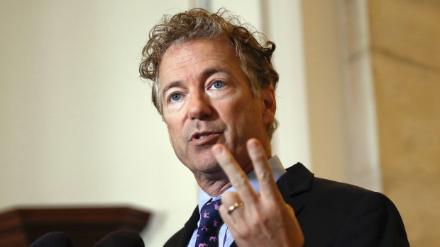 Republican Senator Rand Paul says he cannot stand with the President on the emergency declaration.
