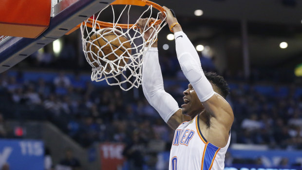 Russell Westbrook became just the second player in league history to reach the feat.