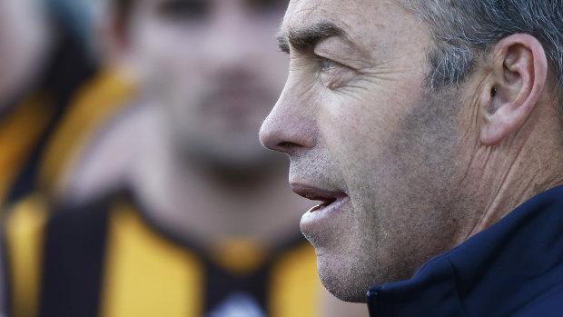 Outgoing Hawthorn coach Alastair Clarkson.