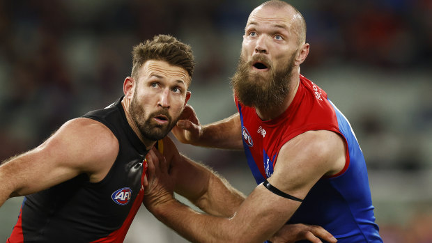 Cale Hooker and Max Gawn.