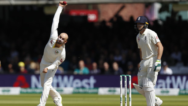 Nathan Lyon drew level with Dennis Lillee's career tally of 355 Test wickets at Lord's and can move in front of him this week.