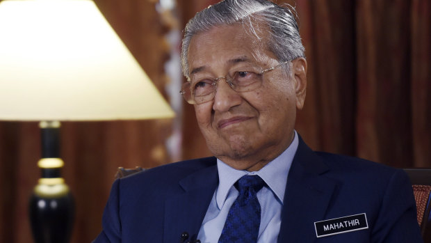 Malaysia's Prime Minister Mahathir Mohamad pictured in Putrajaya, Malaysia, on Monday.