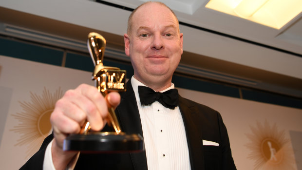 The ABC's Tom Gleeson takes out the Logies top honours for 2019.