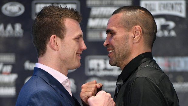 Fighting words: Age has not wearied Anthony Mundine's ability to promote a fight, vowing to expose Jeff Horn.