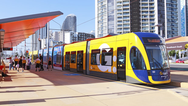 Gold Coast’s light rail network reached Broadbeach in 2014.