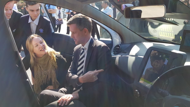 Queensland Transport Minister Mark Bailey has launched a pilot trial of a custom-built driverless car.