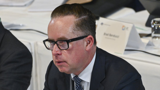 Qantas chief Alan Joyce   faces calls to resign over the airline’s performance.
