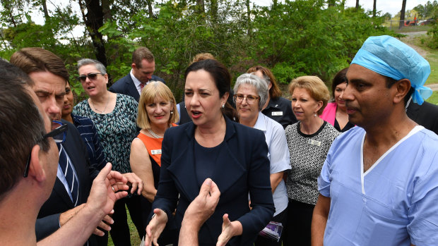 Queensland Premier Annastacia Palaszczuk announced a major upgrade to Logan Hospital during the 2017 state election campaign.