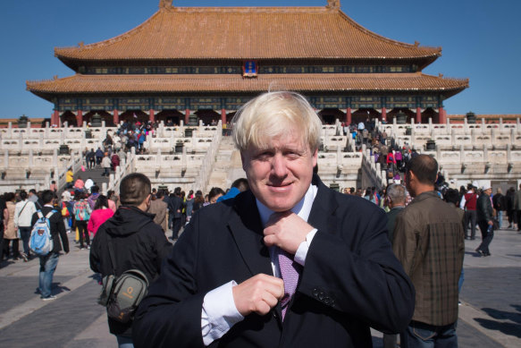 British PM Boris Johnson on a trip to Beijing as London mayor in 2013.