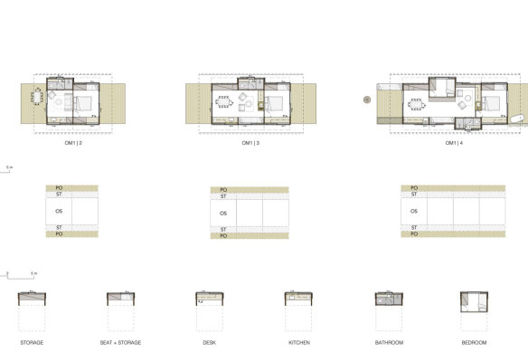 Peter Stutchbury and entrepreneur Oscar Martin have partnered to design a series of prefabricated homes called Dimensions X that can be ordered online, with pop ons and variations to suit individual owners.