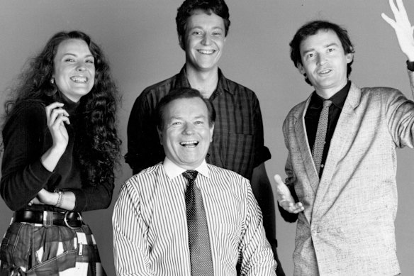 KiIleen was part of a chat show hosted by Mike Walsh (centre front) that aired on the ABC in 1987.