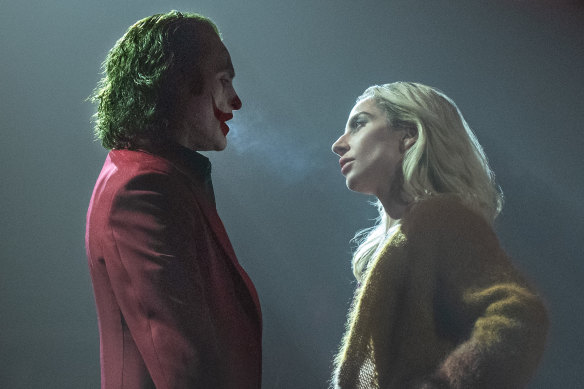 Joaquin Phoenix and Lady Gaga in Joker: Folie A Deux.