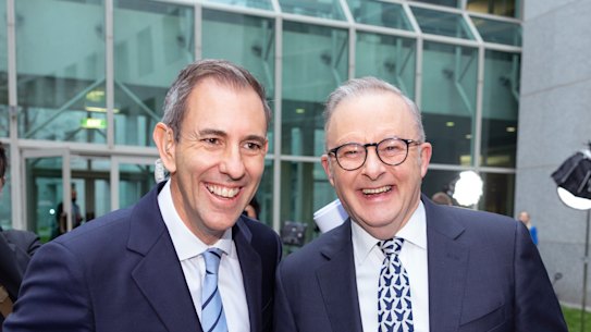 Jim Chalmers and Anthony Albanese have looked larger since the budget. 