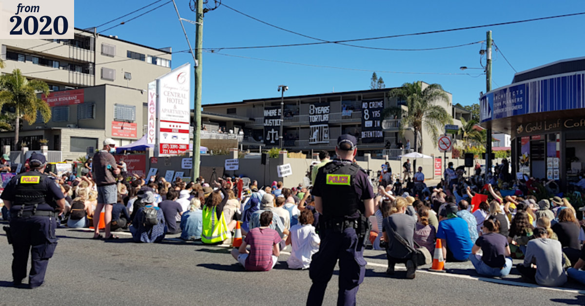 Police looking at 'every legal option' to stop Story Bridge protest