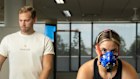 Everlab co-founder Marc Hermann with Laura Bombara, a patient taking a vo2 max oxygen test at the Australian start-up, last year.