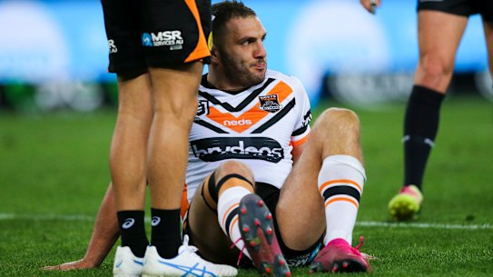 Stalwart: Robbie Farah finally succumbs to the knee injury.
