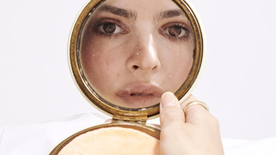 Emily Ratajowski, model, influencer and now essayist, in a Brooklyn studio in October. Her debut book My Body takes stock of what she’s gained and lost from selling her image for a living.
