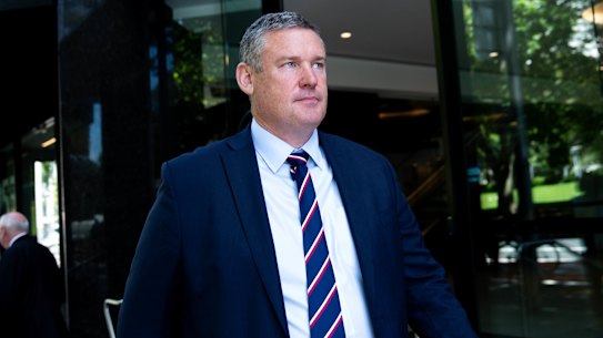 Paul Doorn leaves  the ICAC after giving evidence on Tuesday. He is not accused of wrongdoing.