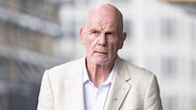 Peter FitzSimons arrives at the Downing Centre Courthouse to appear as a witness at the Alan Jones trial.