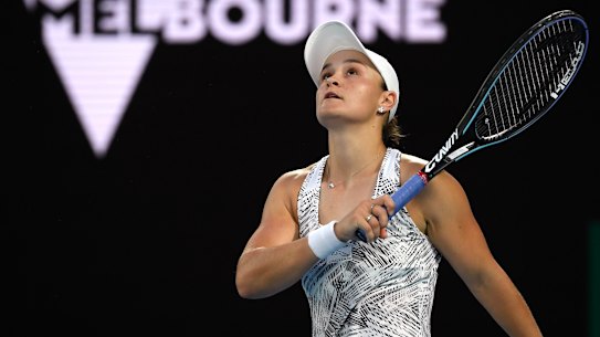 Ash Barty beats Jessica Pegula in their quarter-final.