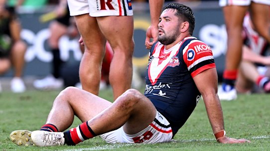 Brandon Smith after the Roosters’ loss.