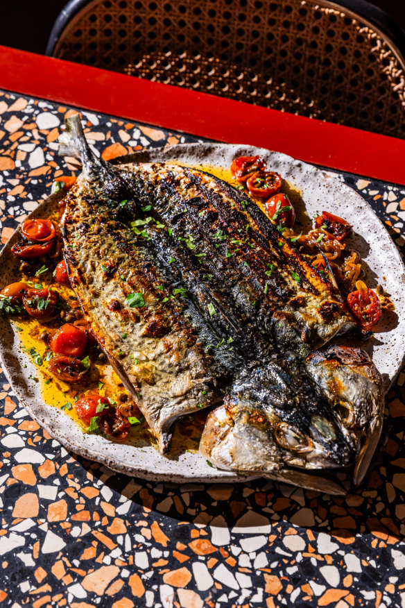 Whole snapper.