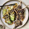 Umami lamb cutlets with miso butter and cabbage.