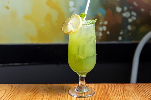 Borivali cooler, a lemon-mint soda flavoured with cumin and black salt.