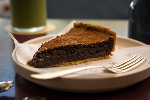 Cafe Effe makes cakes and tarts, its own, gelato, and coffee using Proud Mary beans.