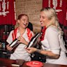 Members of the Sorry Not Sorry collective, Alex Hooker, Jenna Hemsworth and Rachelle (Rocky) Hair on their Australian bar takeover tour. 