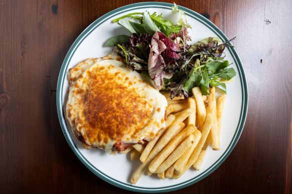 The chicken parmigiana.