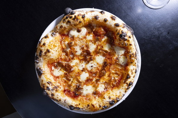 Go-to dish: Pizza with guanciale and honey.