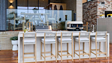 The outdoor kitchen blew the judges away, with Marty Fox pointing out it’s the kind of feature you’d be more likely to see in a $10 million home. 