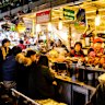 Winning hearts through language – the Gwangjang Market in Seoul.