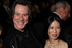 Jim Carrey, with daughter Jane Carrey, girlfriend Min Ah and grandson Jackson at the 51st Cesar Film Awards in Parus on February 26, 2026.