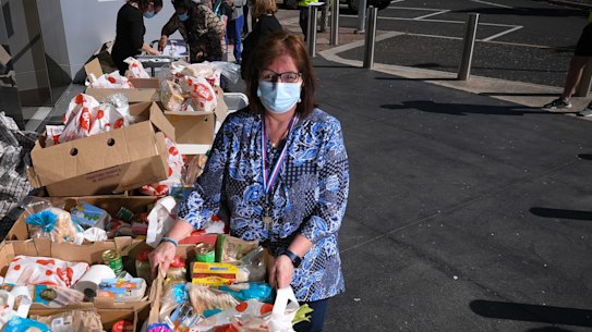 Rita Mastin, a volunteer at Birdcage community store in Werribee.