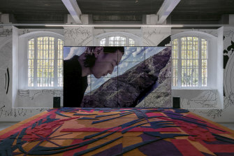 Metahaven, Eurasia (Questions on Happiness), 2018. Installation view at Institute for Contemporary Arts, London, 2018. 