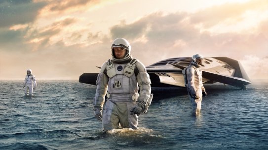 Anne Hathaway, Matthew McConaughey and Wes Bentley in Interstellar.