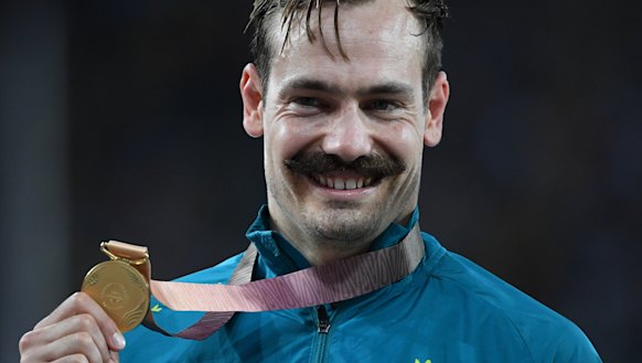 Evan O'Hanlon celebrates. 