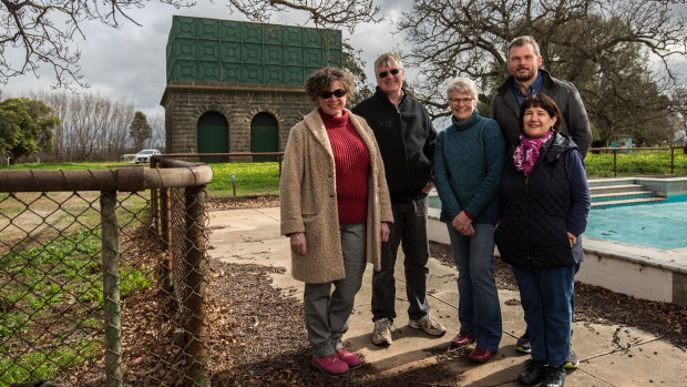 Founding members of Friends of the Metropolitan Sewerage Farm (from left) Monika Schott, David Sadler, Pam Thompson, John O'Connor and Diane Rampertshammer. 