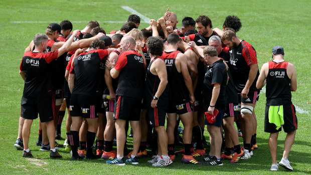 The Crusaders face the Waratahs on Saturday night at the SCG. 