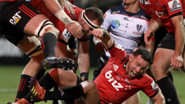 Out: The influential Ryan Crotty is a huge loss for the Crusaders.
